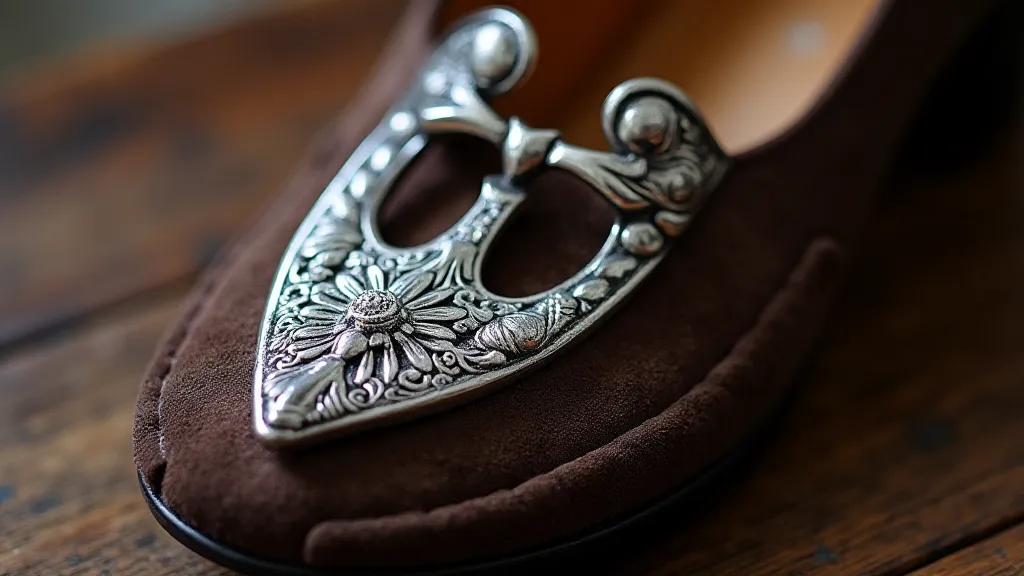 Ornate silver vintage shoehorn