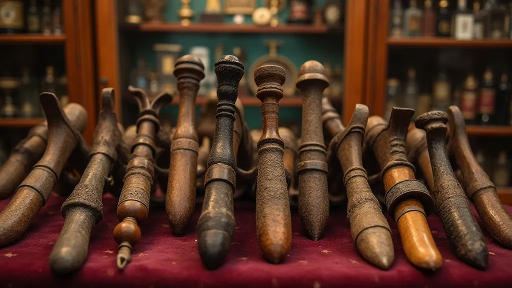 Collection of vintage telescopic shoehorns